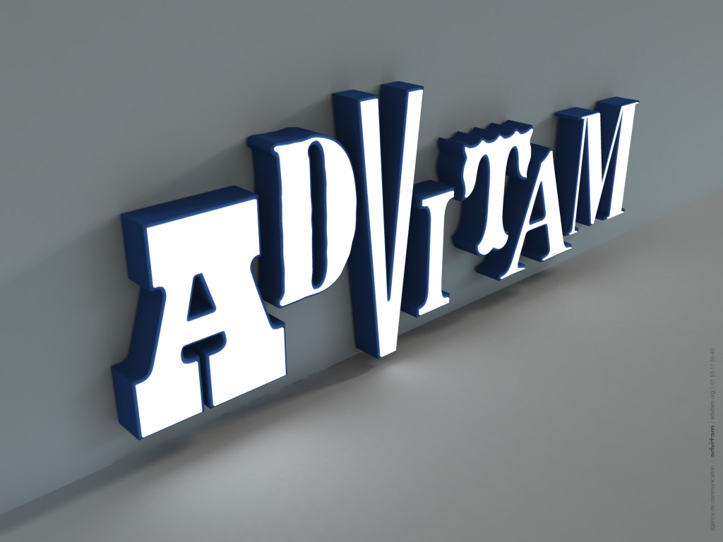Advitam logo block type-lighted
